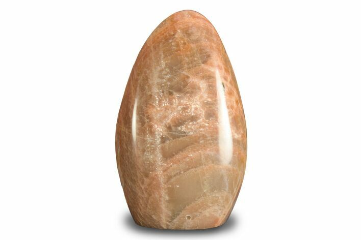 Polished Free-Standing Peach Moonstone - Madagascar #247539